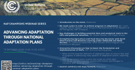 NAP Champions Webinar: Advancing adaptation through National Adaptation Plans